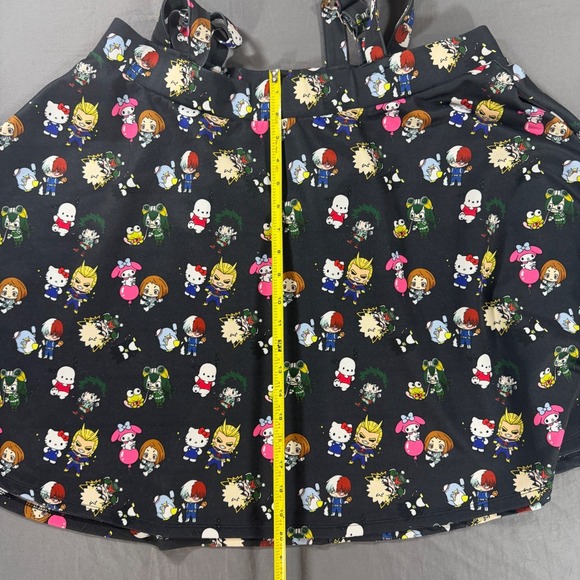Hello Kitty Suspender Skirt Womens 2X Kawaii Anime Skater Nerdcore Hot Topic - Picture 10 of 12